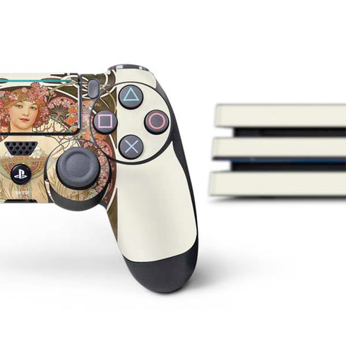 Alphonse Mucha Reverie 1897 PS4 Pro Bundle Skin