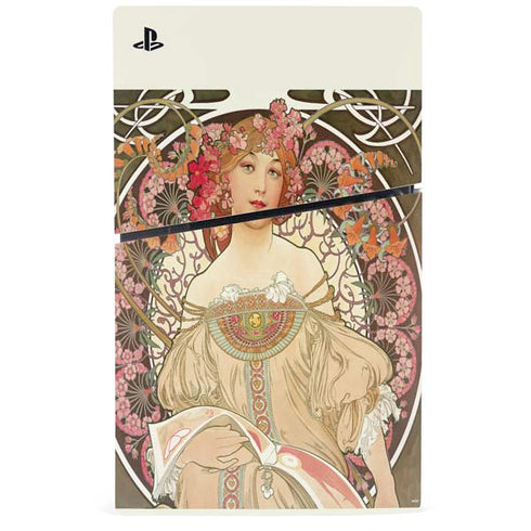 Alphonse Mucha Reverie 1897 PS5 Slim Disk Console Skin