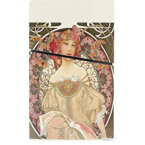 Alphonse Mucha Reverie 1897 PS5 Slim Digital Edition Console Skin