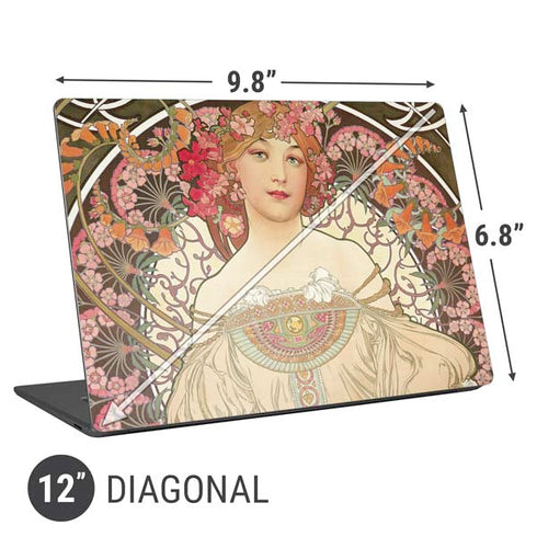 Alphonse Mucha Reverie 1897 Universal Laptop 12in (9.8 x 6.8in) Skin