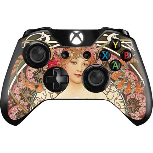 Alphonse Mucha Reverie 1897 Xbox One Controller Skin