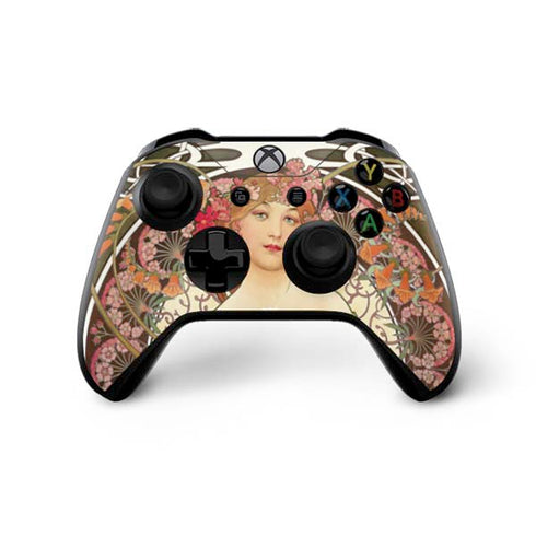 Alphonse Mucha Reverie 1897 Xbox One X Controller Skin