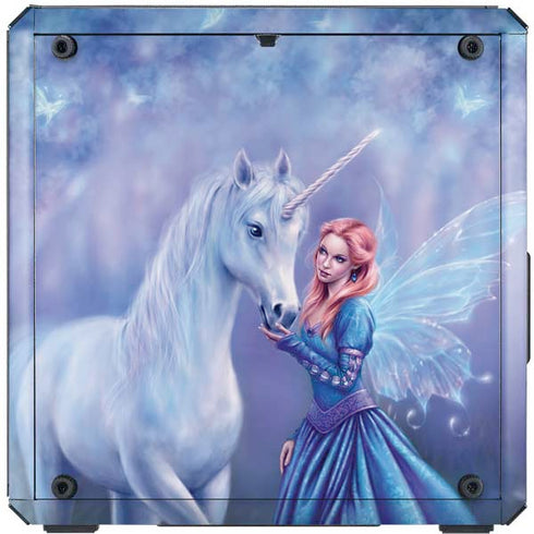 Rachel Anderson Rhiannon Fairy and Unicorn Cooler Master MasterBox Q300L Mini Tower Skin