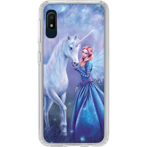 Rachel Anderson Rhiannon Fairy and Unicorn Galaxy A10e Clear Case
