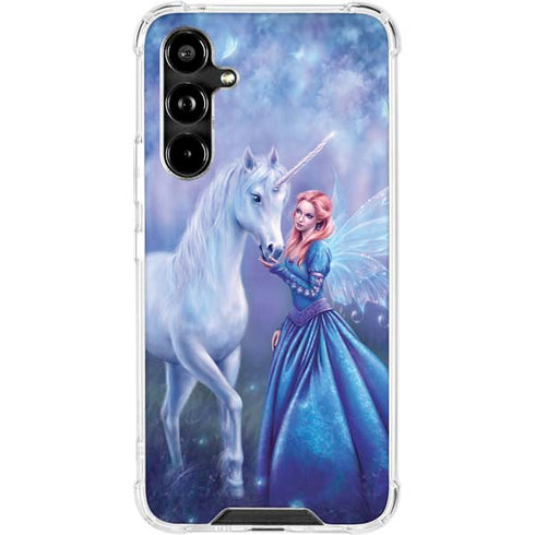 Rhiannon Fairy and Unicorn by Rachel Anderson Galaxy A54 5G Clear Case