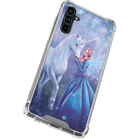 Rhiannon Fairy and Unicorn by Rachel Anderson Galaxy A54 5G Clear Case