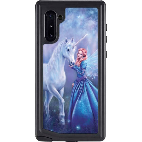 Rachel Anderson Rhiannon Fairy and Unicorn Galaxy Note 10 Waterproof Case