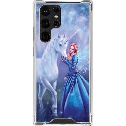 Rachel Anderson Rhiannon Fairy and Unicorn Galaxy S22 Ultra Clear Case