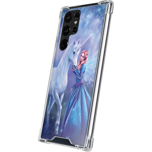 Rachel Anderson Rhiannon Fairy and Unicorn Galaxy S22 Ultra Clear Case