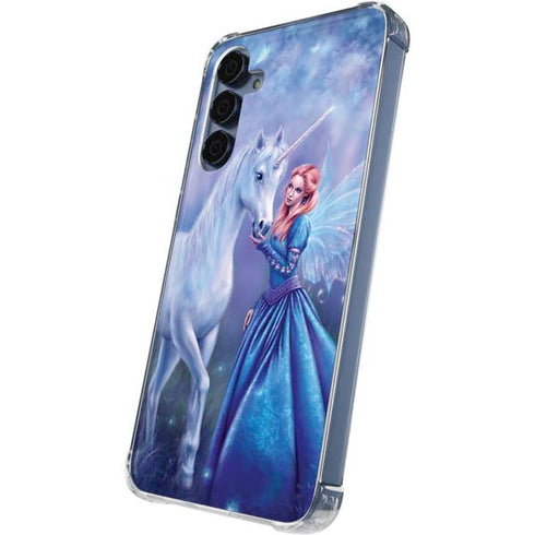 Rhiannon Fairy and Unicorn by Rachel Anderson Galaxy S24 Clear Case