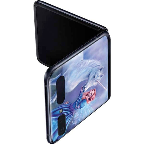 Rachel Anderson Rhiannon Fairy and Unicorn Galaxy Z Flip Skin