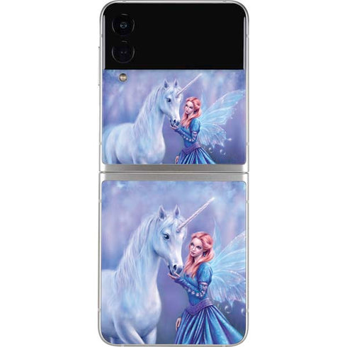 Rachel Anderson Rhiannon Fairy and Unicorn Galaxy Z Flip3 5G Skin