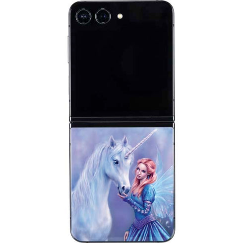 Rhiannon Fairy and Unicorn by Rachel Anderson Galaxy Z Flip5 5G Skin