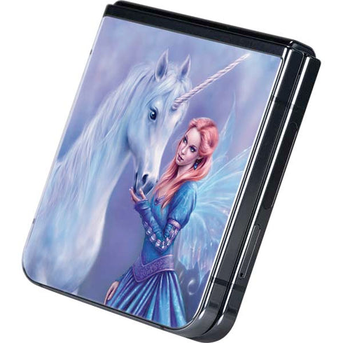 Rhiannon Fairy and Unicorn by Rachel Anderson Galaxy Z Flip5 5G Skin