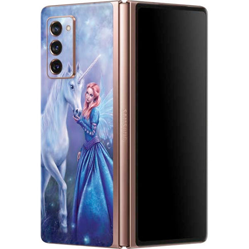 Rachel Anderson Rhiannon Fairy and Unicorn Galaxy Z Fold2 5G Skin