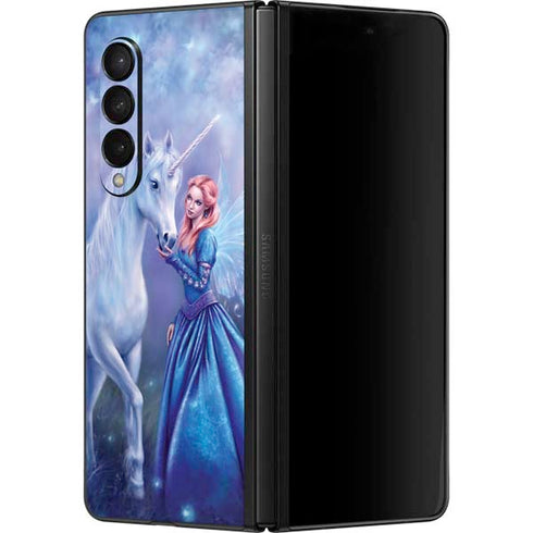 Rachel Anderson Rhiannon Fairy and Unicorn Galaxy Z Fold3 5G Skin
