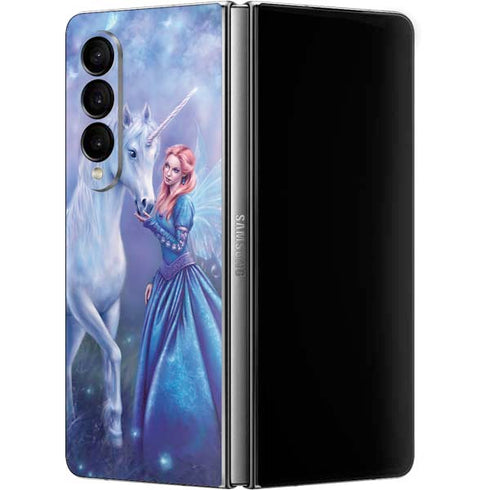 Rachel Anderson Rhiannon Fairy and Unicorn Galaxy Z Fold4 5G Skin