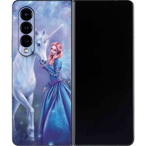 Rachel Anderson Rhiannon Fairy and Unicorn Galaxy Z Fold4 5G Skin