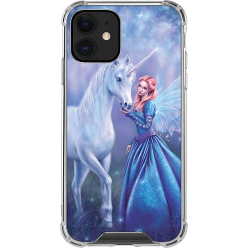Rachel Anderson Rhiannon Fairy and Unicorn iPhone 12 Clear Case