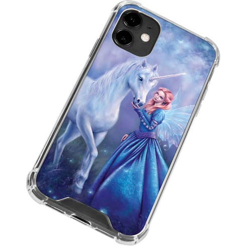 Rachel Anderson Rhiannon Fairy and Unicorn iPhone 12 Clear Case