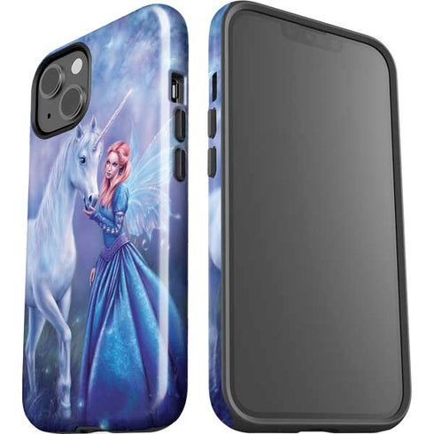 Rhiannon Fairy and Unicorn by Rachel Anderson iPhone 15 Plus Impact Case