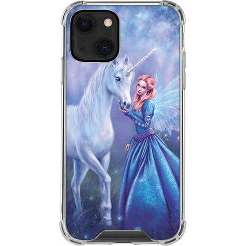 Rachel Anderson Rhiannon Fairy and Unicorn iPhone 14 Plus Clear Case