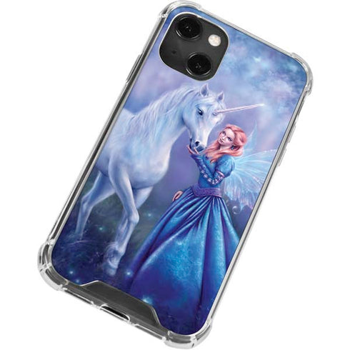 Rachel Anderson Rhiannon Fairy and Unicorn iPhone 14 Plus Clear Case
