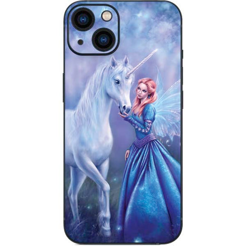 Rhiannon Fairy and Unicorn by Rachel Anderson iPhone 15 Plus Skin