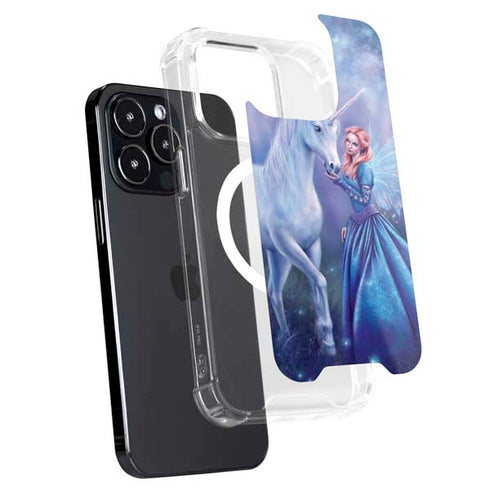 Rachel Anderson Rhiannon Fairy and Unicorn iPhone 14 Pro MagSafe Case