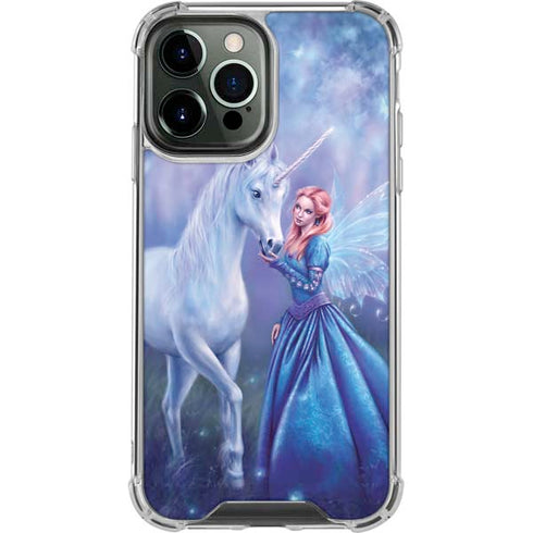 Rhiannon Fairy and Unicorn by Rachel Anderson iPhone 15 Pro Max Clear Case