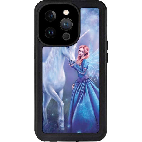 Rhiannon Fairy and Unicorn by Rachel Anderson iPhone 15 Pro Waterproof Case