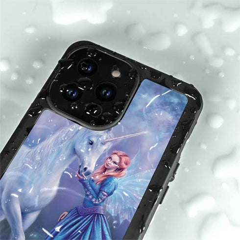 Rhiannon Fairy and Unicorn by Rachel Anderson iPhone 15 Pro Waterproof Case