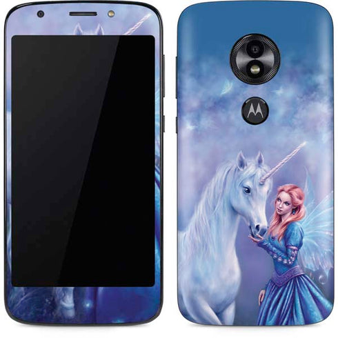 Rachel Anderson Rhiannon Fairy and Unicorn Moto E5 Play Skin