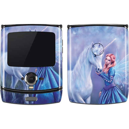 Rachel Anderson Rhiannon Fairy and Unicorn Motorola RAZR Skin