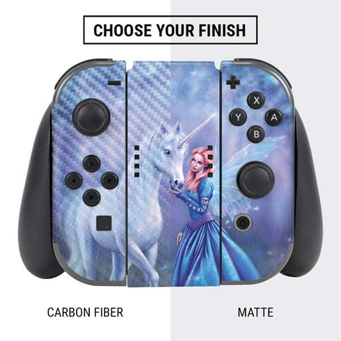 Rachel Anderson Rhiannon Fairy and Unicorn Nintendo Switch Bundle Skin