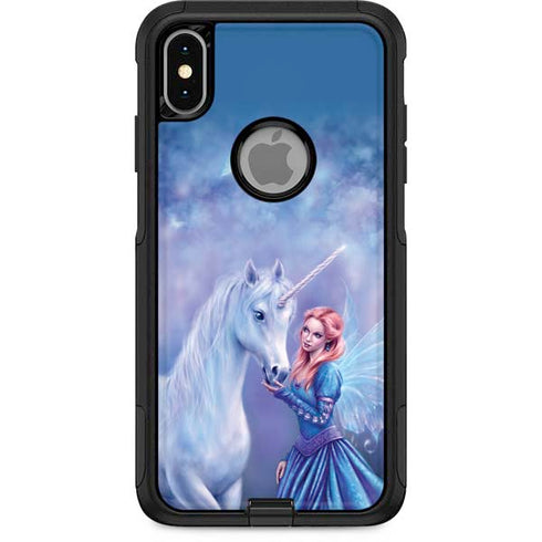 Rachel Anderson Rhiannon Fairy and Unicorn Otterbox Commuter iPhone Skin