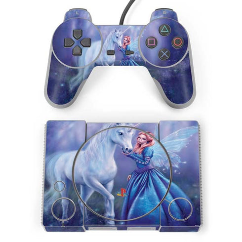 Rachel Anderson Rhiannon Fairy and Unicorn PlayStation Classic Bundle Skin