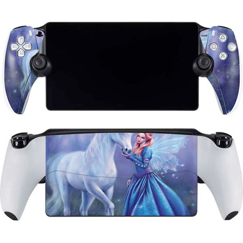 Rhiannon Fairy and Unicorn by Rachel Anderson PlayStation Portal Remote Player Skin