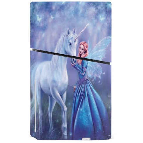 Rhiannon Fairy and Unicorn by Rachel Anderson PS5 Slim Disk Console Skin