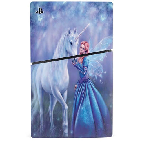Rhiannon Fairy and Unicorn by Rachel Anderson PS5 Slim Digital Edition Bundle Skin