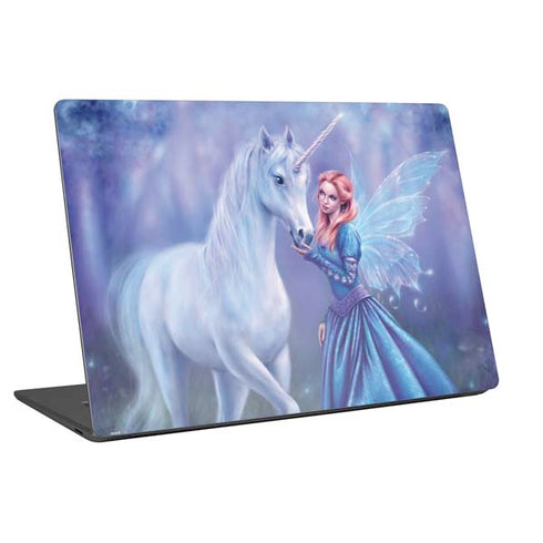 Rachel Anderson Rhiannon Fairy and Unicorn Universal Laptop 12in (9.8 x 6.8in) Skin