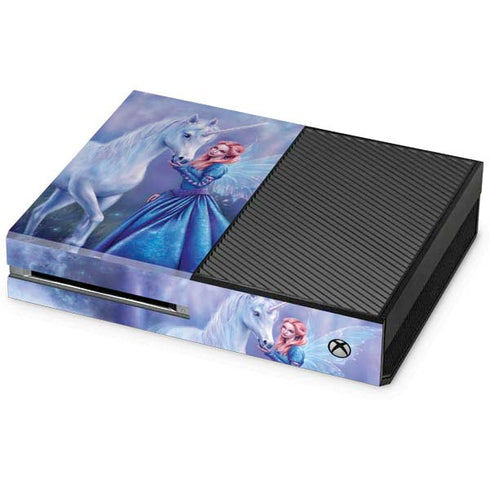 Rachel Anderson Rhiannon Fairy and Unicorn Xbox One Console Skin
