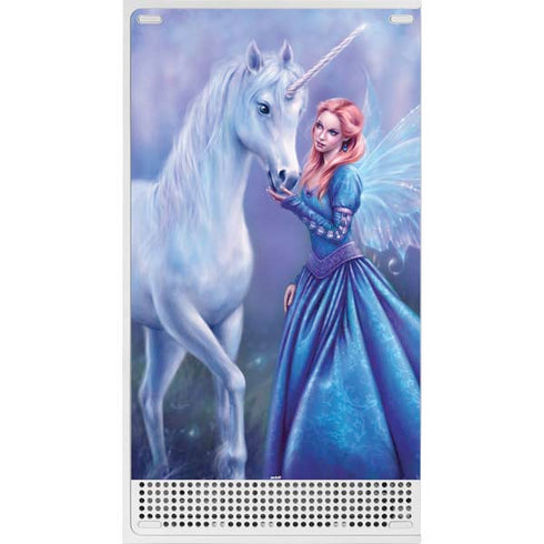 Rachel Anderson Rhiannon Fairy and Unicorn Xbox Series S Console Skin