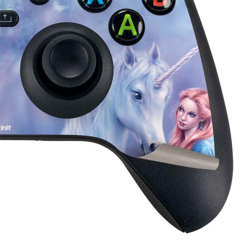 Rachel Anderson Rhiannon Fairy and Unicorn Xbox Series X Controller Skin