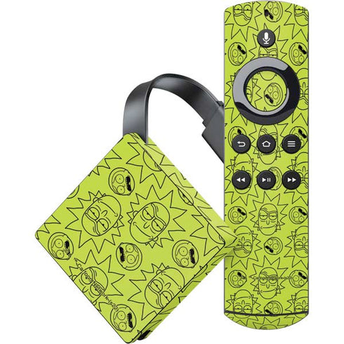Adult Swim Rick and Morty Rick and Morty All Over Print Amazon Fire TV Skin
