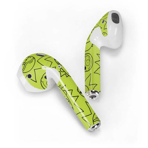 Adult Swim Rick and Morty Rick and Morty All Over Print Apple AirPods 2 Skin