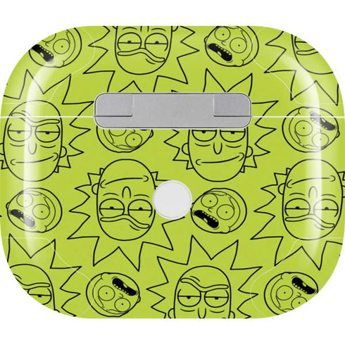 Adult Swim Rick and Morty Rick and Morty All Over Print Apple AirPods (3rd Gen 2021) Skin
