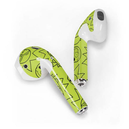Adult Swim Rick and Morty Rick and Morty All Over Print Apple AirPods Skin