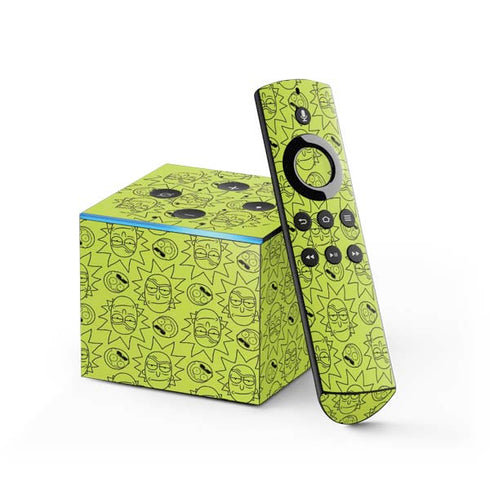 Adult Swim Rick and Morty Rick and Morty All Over Print Fire TV Cube Skin