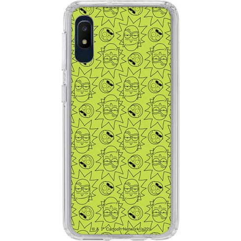Adult Swim Rick and Morty Rick and Morty All Over Print Galaxy A10e Clear Case